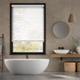 Colorized Cumulus White Wooden Blind - 50mm Slat