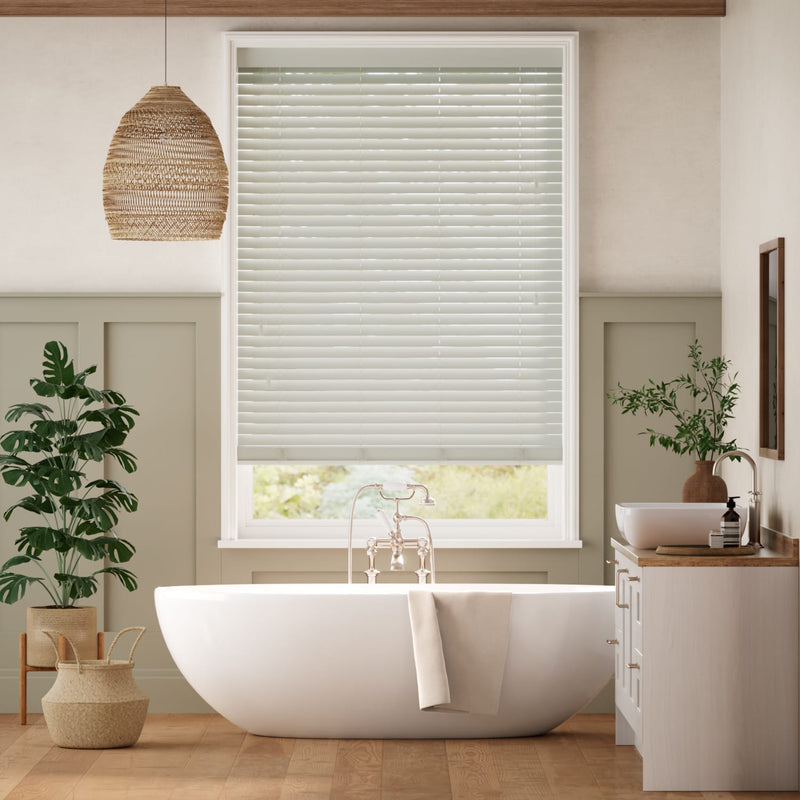 Colorized Sea Glass Wooden Blind - 50mm Slat 3333