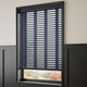 ColorizedZoom Midnight Blue & Ink Wooden Blind - 50mm Slat 3337