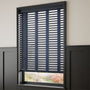 ColorizedZoom Midnight Blue & Ink Wooden Blind - 50mm Slat 3337