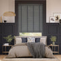 Colorized Everest Grey & Anthracite Wooden Blind- 50mm Slat 3345
