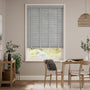 Colorized Morel & Light Grey Wooden Blind- 50mm Slat 3347