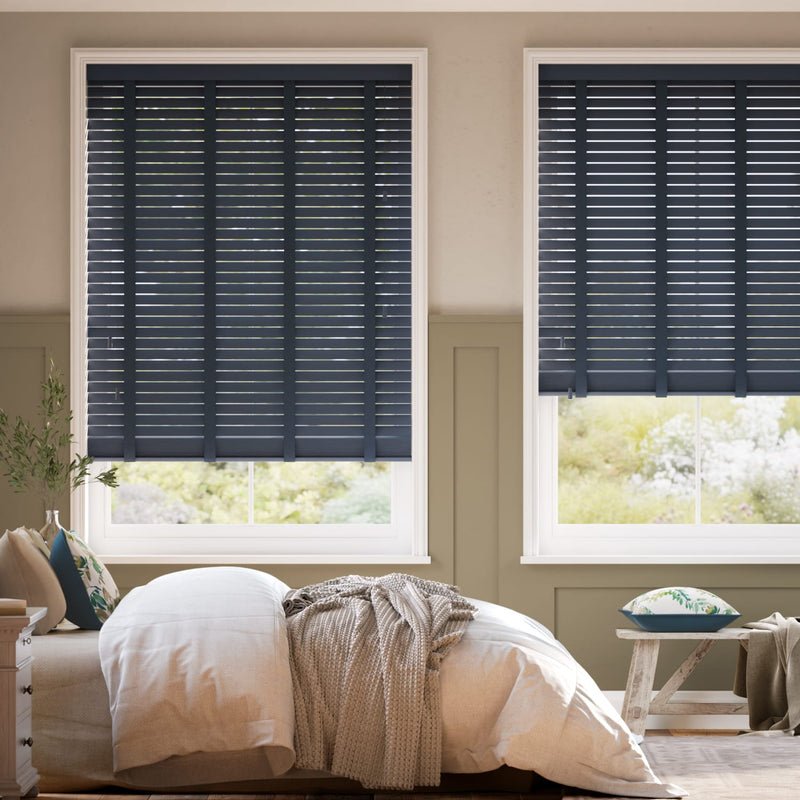 Colorized Oceana & Aegean Wooden Blind- 50mm Slat 3348