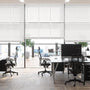 Colorized Contract Tampa Alpine White & Igloo Faux Wood Blind - 50mm Slat 3356