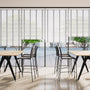 Colorized Contract Tampa Cool White & Silver Faux Wood Blind - 50mm Slat 3357
