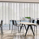 ColorizedZoom Contract Tampa Cool White & Silver Faux Wood Blind - 50mm Slat 3357