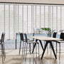 ColorizedZoom Contract Tampa Cool White & Silver Faux Wood Blind - 50mm Slat 3357