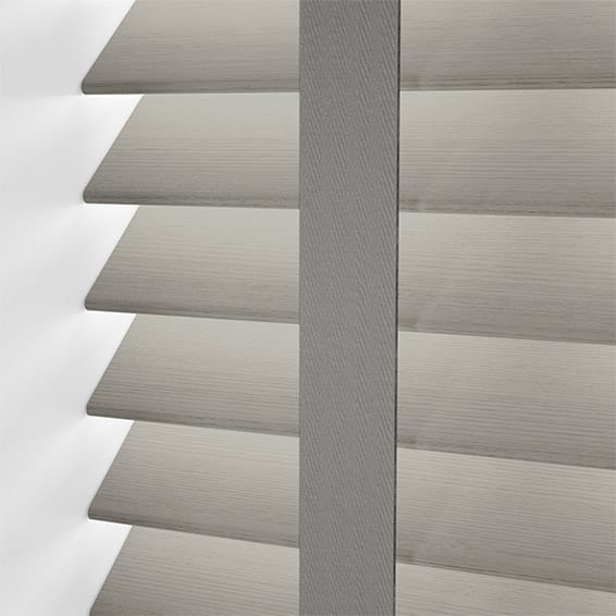 ColorizedPLA Contract Tampa Tonal Grey & Tin Faux Wood Blind - 50mm Slat 3358