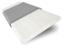 ColorizedSwatch Contract Tampa Cool White & Silver Faux Wood Blind - 50mm Slat sample image 3357