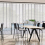 ColorizedZoom Contract Tampa Cool White & Silver Faux Wood Blind - 50mm Slat 3357