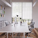 Colorized Contract Atlanta Bright White & Igloo Faux Wood Blind - 50mm Slat 3361