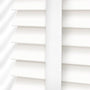 ColorizedPLA Contract Atlanta Icy White & Igloo Faux Wood Blind - 50mm Slat 3363