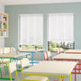 ColorizedZoom Contract Atlanta Icy White & Igloo Faux Wood Blind - 50mm Slat 3363