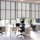 ColorizedZoom Contract Atlanta Warm Grey & Midnight Faux Wood Blind - 50mm Slat 3364