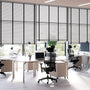 ColorizedZoom Contract Atlanta Warm Grey & Midnight Faux Wood Blind - 50mm Slat 3364