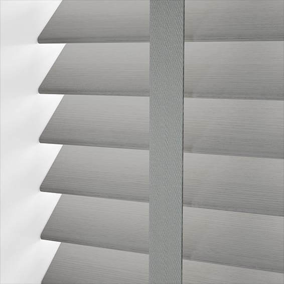 ColorizedPLA Contract Atlanta Warm Grey & Tin Faux Wood Blind - 50mm Slat 3365