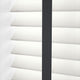 ColorizedPLA Contract Atlanta Winter White & Midnight Faux Wood Blind - 50mm Slat 3366