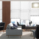 Colorized Contract Atlanta Icy White Faux Wood Blind - 50mm Slat 3369