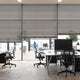 Colorized Contract Atlanta Warm Grey Faux Wood Blind - 50mm Slat 3370