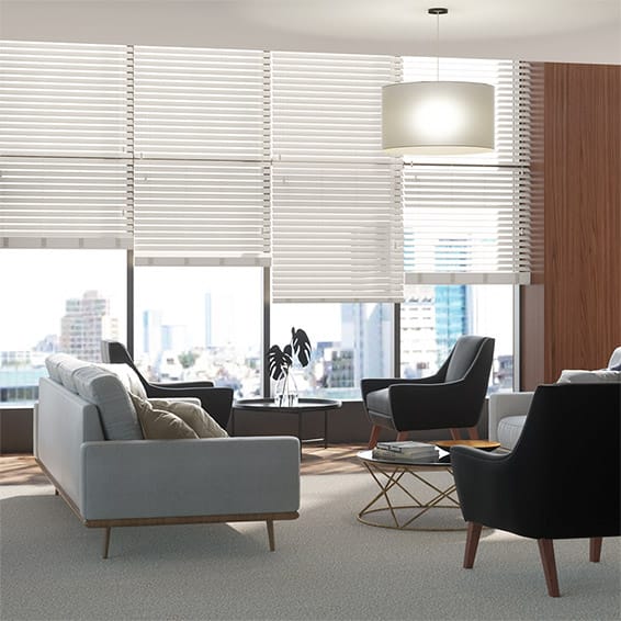 ColorizedZoom Contract Atlanta Flint Grain Faux Wood Blind - 50mm Slat 3368