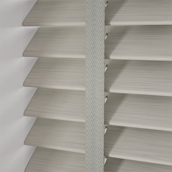 ColorizedPLA Natural Bamboo Stone & Warm Grey Wooden Blind - 50mm Slat 3374