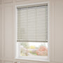 ColorizedZoom Natural Bamboo Stone & Warm Grey Wooden Blind - 50mm Slat 3374