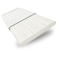 ColorizedSwatch Natural Bamboo Snow & Tundra Wooden Blind - 50mm Slat sample image 3375