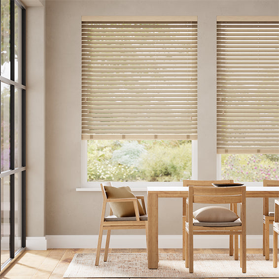 Colorized Natural Bamboo Driftwood Wooden Blind - 50mm Slat 3376