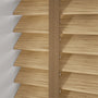ColorizedPLA Natural Bamboo Jute & Praline Wooden Blind - 50mm Slat 3388