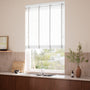 ColorizedZoom Brightest White & Chevron Stucco Wooden Blind - 50mm Slat 3391