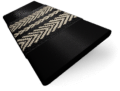 ColorizedSwatch Dark Storm & Tapestry Sand Wooden Blind - 50mm Slat sample image 3394
