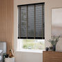 ColorizedZoom Dark Storm & Tapestry Sand Wooden Blind - 50mm Slat 3394