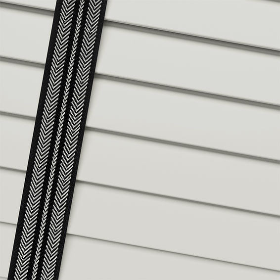 ColorizedPLA Vintage White & Tapestry Mono Wooden Blind - 50mm Slat 3395