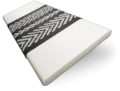 ColorizedSwatch Vintage White & Tapestry Mono Wooden Blind - 50mm Slat sample image