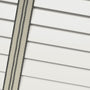 ColorizedPLA Vintage White & Woven Domino Wooden Blind - 50mm Slat 3396
