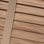 ColorizedPLA Chestnut & Chevron Tan Faux Wood Blind - 50mm Slat 3397