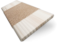 ColorizedSwatch  Nordic Oak & Chevron Tan Faux Wood Blind - 50mm Slat sample image 3398