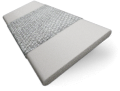 ColorizedSwatch Turtle Dove Grey & Berber Silver Faux Wood Blind - 50mm Slat sample image