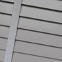 ColorizedPLA Harbour Grey & Chevron Silver Faux Wood Blind - 50mm Slat 3402