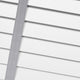 ColorizedPLA Ice White & Chevron Silver Faux Wood Blind - 50mm Slat 3403