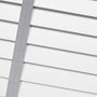 ColorizedPLA Ice White & Chevron Silver Faux Wood Blind - 50mm Slat 3403