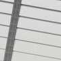 ColorizedPLA Pristine White & Chevron Charcoal Faux Wood Blind - 50mm Slat 3404