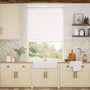 Colorized Dove White Faux Wood Blind - 50mm Slat 3406