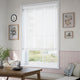ColorizedZoom Dove White & Snow Faux Wood Blind - 50mm Slat 3407