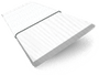 ColorizedSwatch Dove White & Snow Faux Wood Blind - 50mm Slat sample image 3407
