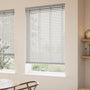 ColorizedZoom Natural Bamboo Stone & Chevron Stucco - 50mm Slat 3408