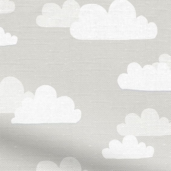 ColorizedPLA Fluffy Clouds Blackout Grey Roller Blind