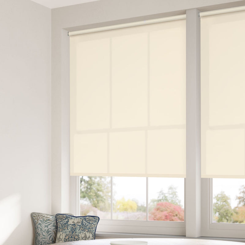 ColorizedZoom Valencia French Cream Roller Blind