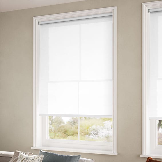 ColorizedZoom Valencia Simplicity White Roller Blind