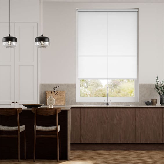 Colorized Valencia White  Roller Blind 3450